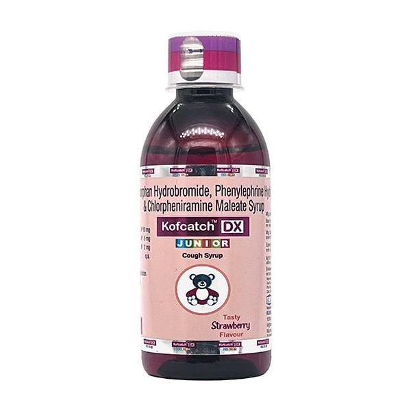 KOFCATCH DX JUNIOR STRAWBERRY FLAVOUR Syrup 100ml - Global Surgicals