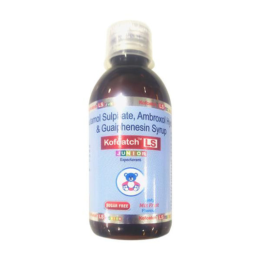 KOFCATCH LS JUNIOR SUGAR FREE MIX FRUIT FLAVOUR Syrup 100ml - Global Surgicals