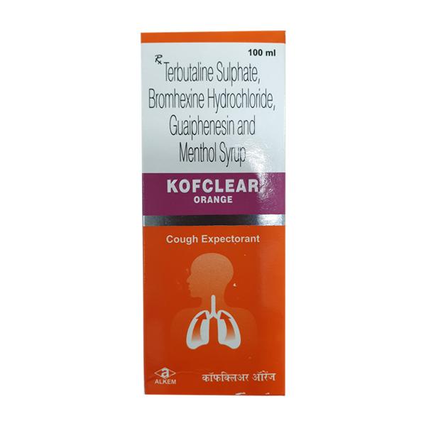 KOFCLEAR ORANGE COUGH Expectorant 100ml - Global Surgicals