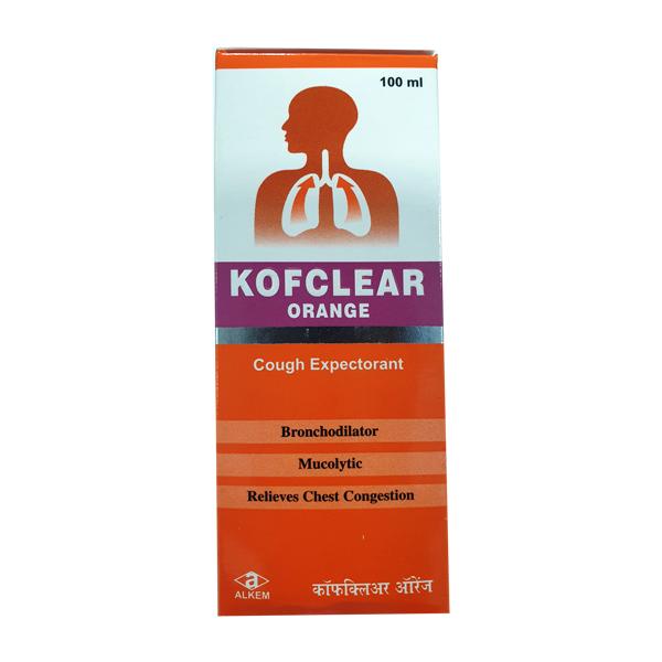 KOFCLEAR ORANGE COUGH Expectorant 100ml - Global Surgicals