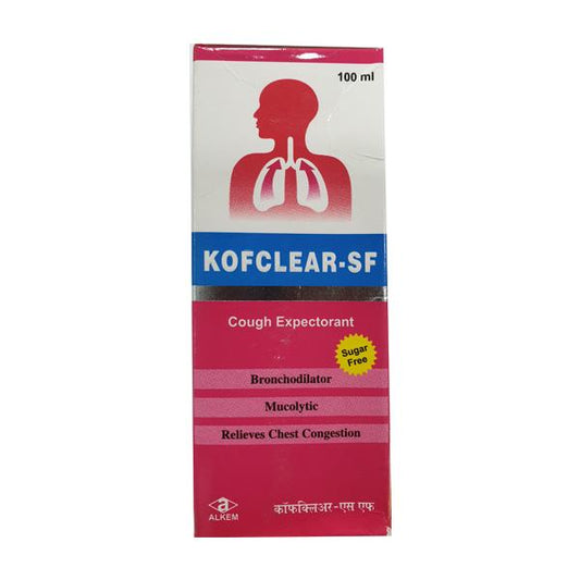 KOFCLEAR SF COUGH Expectorant 100ml - Global Surgicals