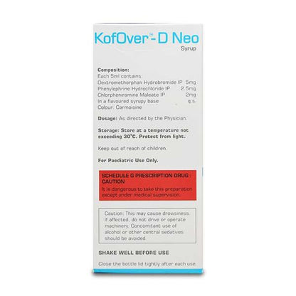 KOFOVER D NEO CHERRY FLAVOUR Syrup 60ml - Global Surgicals