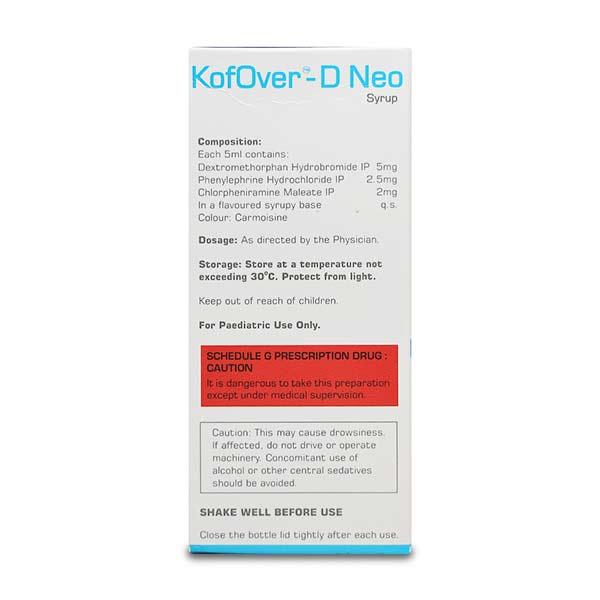 KOFOVER D NEO CHERRY FLAVOUR Syrup 60ml - Global Surgicals
