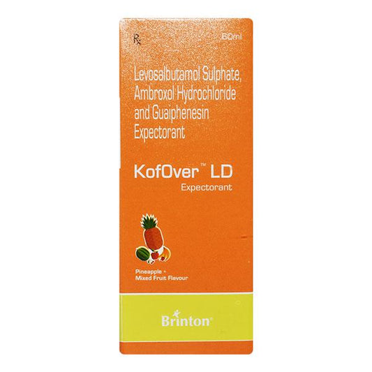 KOFOVER LD PINEAPPLE+MIXED FRUIT FLAVOUR Expectorant 60ml - Global Surgicals