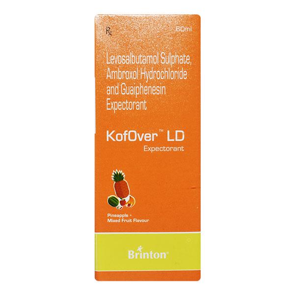 KOFOVER LD PINEAPPLE+MIXED FRUIT FLAVOUR Expectorant 60ml - Global Surgicals