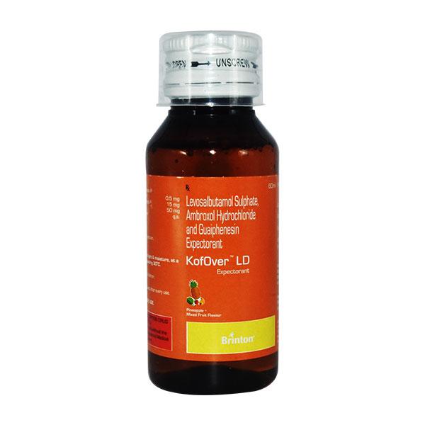 KOFOVER LD PINEAPPLE+MIXED FRUIT FLAVOUR Expectorant 60ml - Global Surgicals