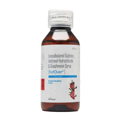 KOFOVER STRAWBERRY RASPBERRY FLAVOUR Expectorant 100ml - Global Surgicals
