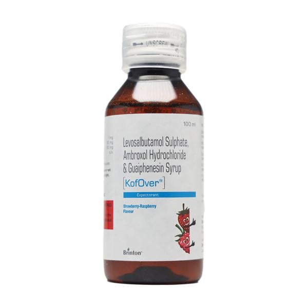 KOFOVER STRAWBERRY RASPBERRY FLAVOUR Expectorant 100ml - Global Surgicals