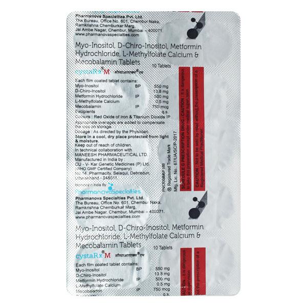 CYSTARX M Tablet 10's