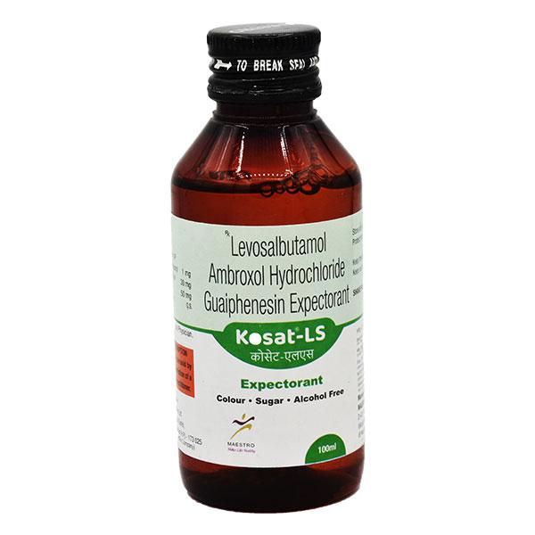 KOSAT LS SUGAR FREE Expectorant 100ml - Global Surgicals