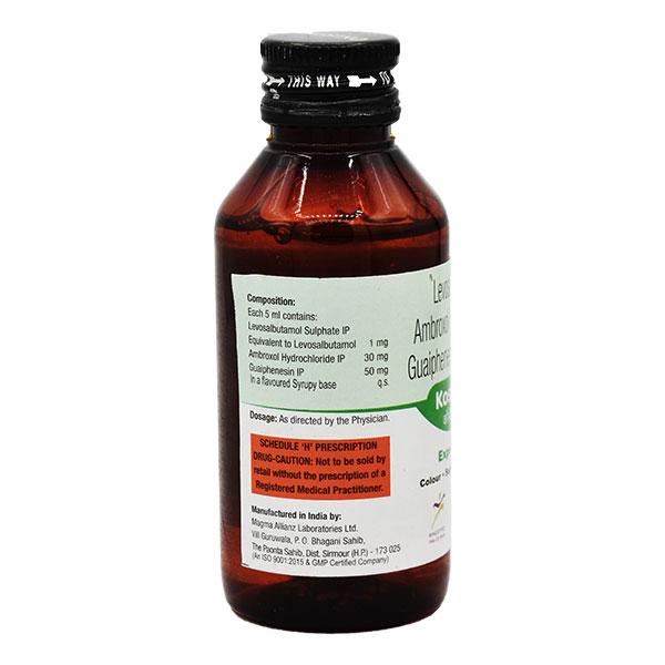 KOSAT LS SUGAR FREE Expectorant 100ml - Global Surgicals