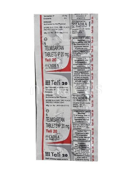 Teli 20mg Tablet 10'S