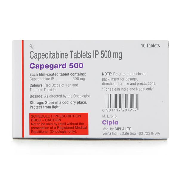 Capegard 500mg Tablet 10'S