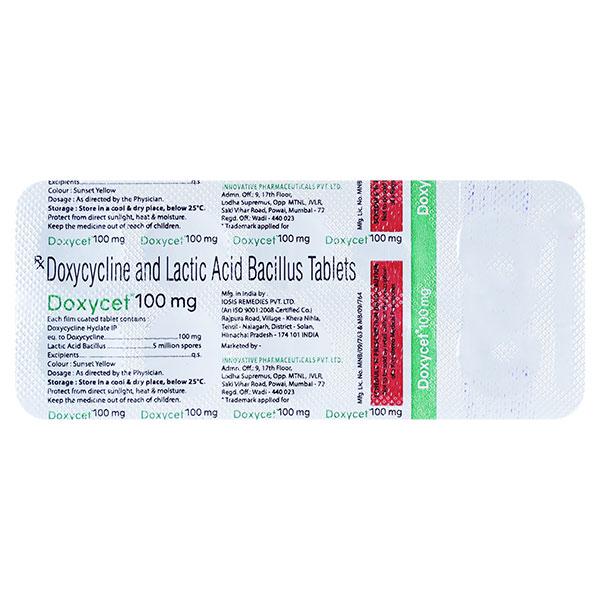 DOXYCET 100mg Tablet 10's