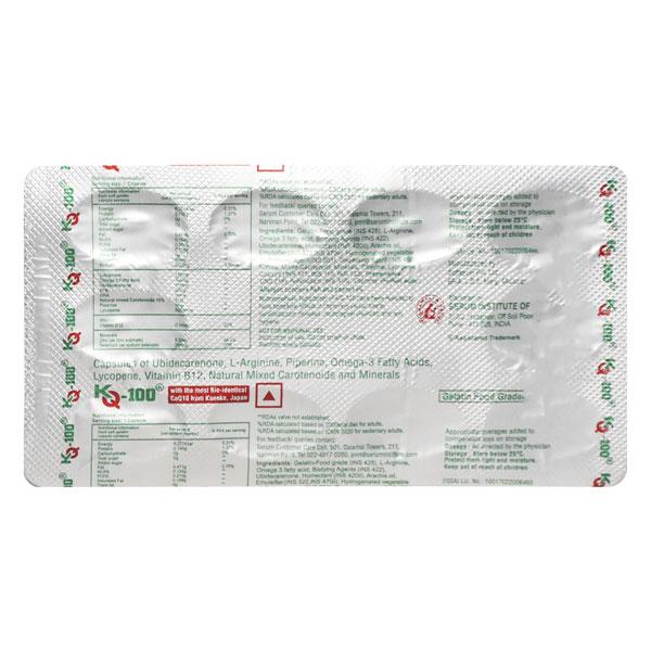 KQ 100mg Capsule 10'S - Global Surgicals