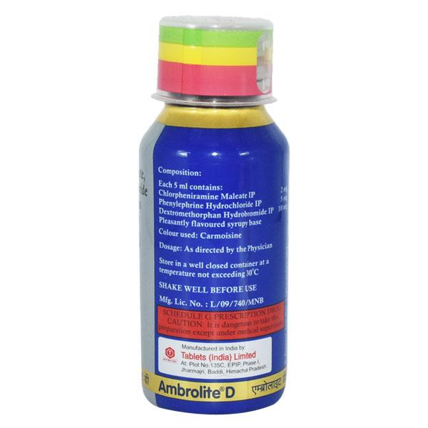 Ambrolite D Syrup 60ml