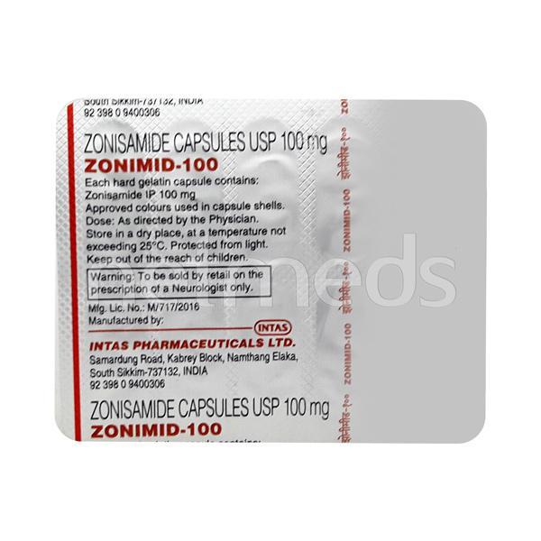 Zonimid 100mg Capsule 10'S