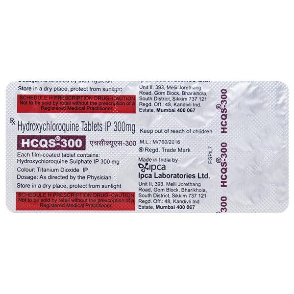 Hcqs 300mg Tablet 10'S