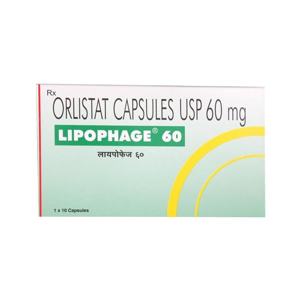 Lipophage 60mg Capsule 10'S