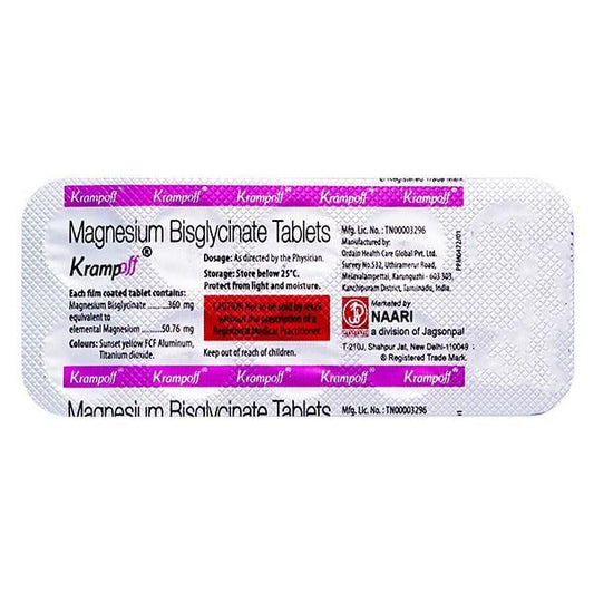 KRAMPOFF 360mg Tablet 10's - Global Surgicals