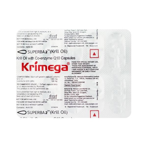 KRIMEGA Softgel 10's - Global Surgicals