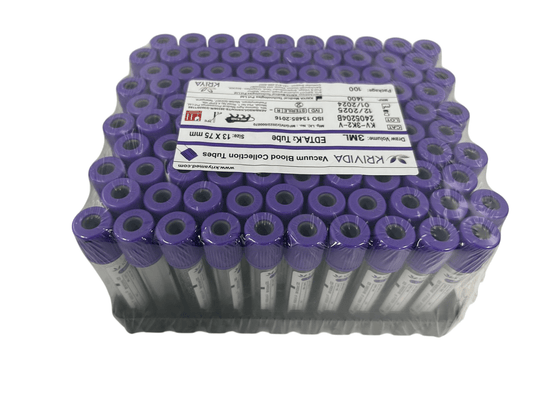 Krivida K2 EDTA Vacuum Blood Collection Tube - Global Surgicals