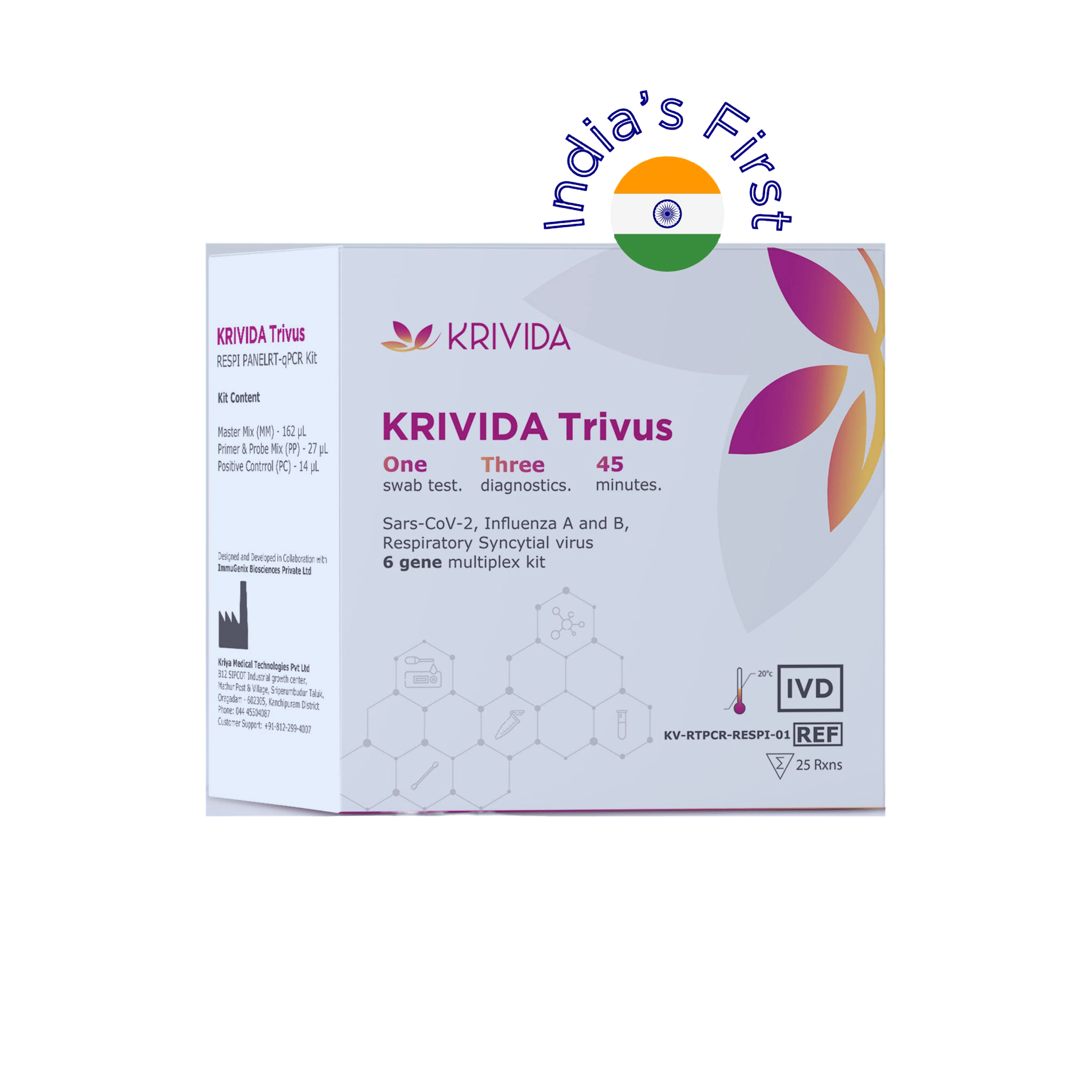 Krivida Trivus Respi Panel RT - qPCR kit - Global Surgicals