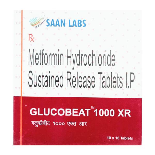 GLUCOBEAT XR 1000 Tablet 10's