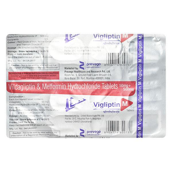 VIGLIPTIN M Tablet 15's