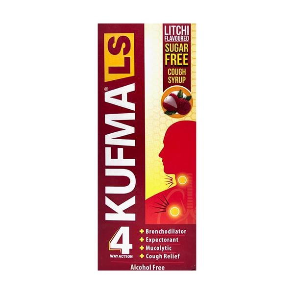 KUFMA LS SUGAR FREE LITCHI FLAVOURED COUGH Syrup 100ml - Global Surgicals