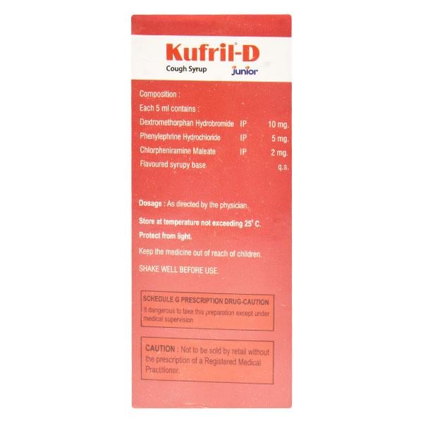 KUFRIL D JUNIOR Syrup 60ml - Global Surgicals