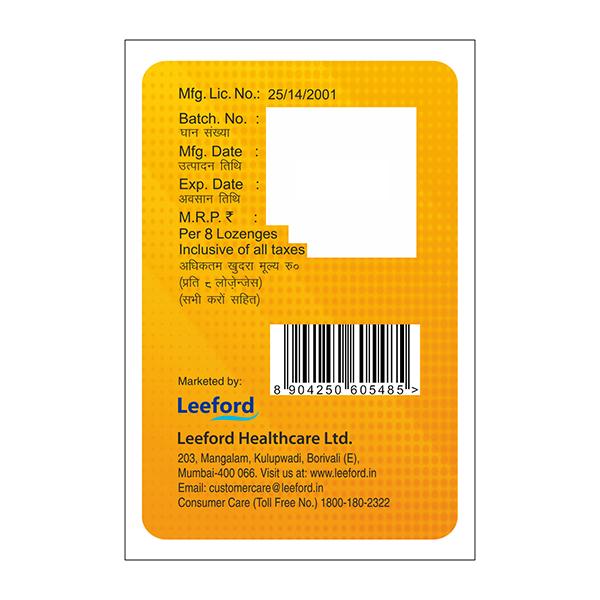 KUFTIVE ORANGE FLAVOUR COUGH Lozenges 8's - Global Surgicals