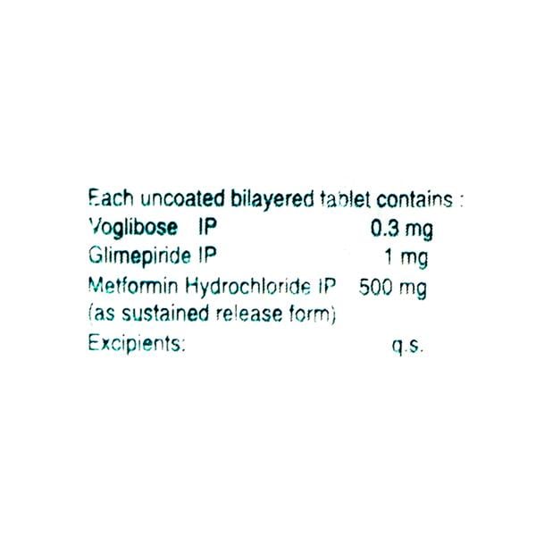 Trivoglicad 1mg Tablet 10'S