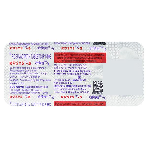 Rosys 5mg Tablet 10'S