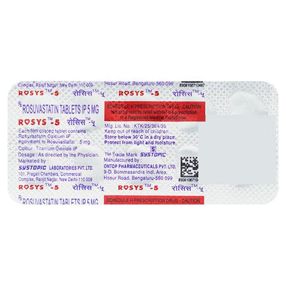Rosys 5mg Tablet 10'S