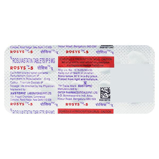 Rosys 5mg Tablet 10'S