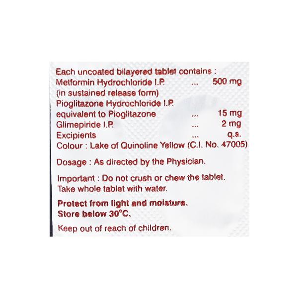 GLYCIPHAGE PG 2mg Tablet 15's