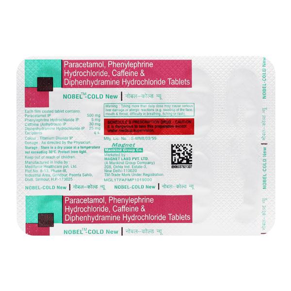 NOBEL COLD NEW Tablet 10's