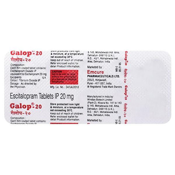 Galop 20mg Tablet 10'S