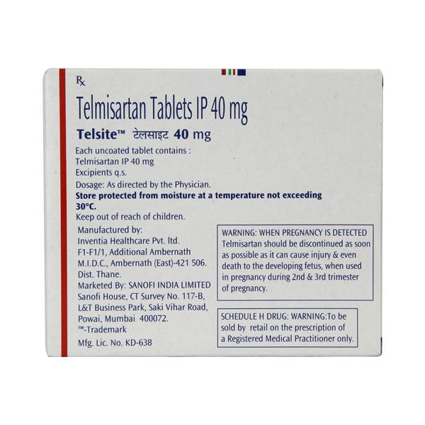 Telsite 40mg Tablet 15'S