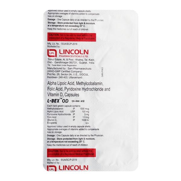 L BEX OD Capsule 10's - Global Surgicals