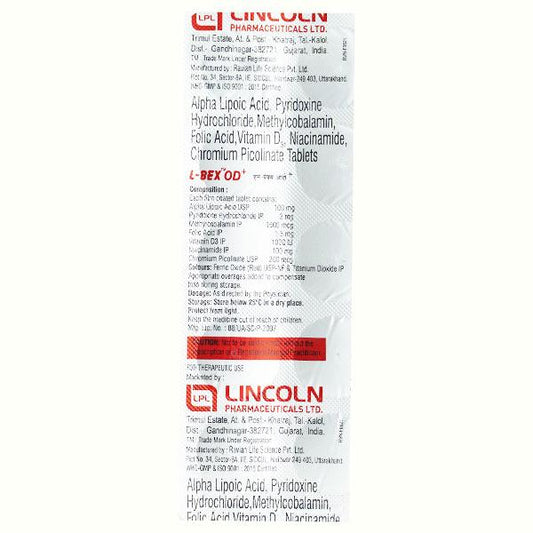 L Bex OD Tablet 10'S - Global Surgicals