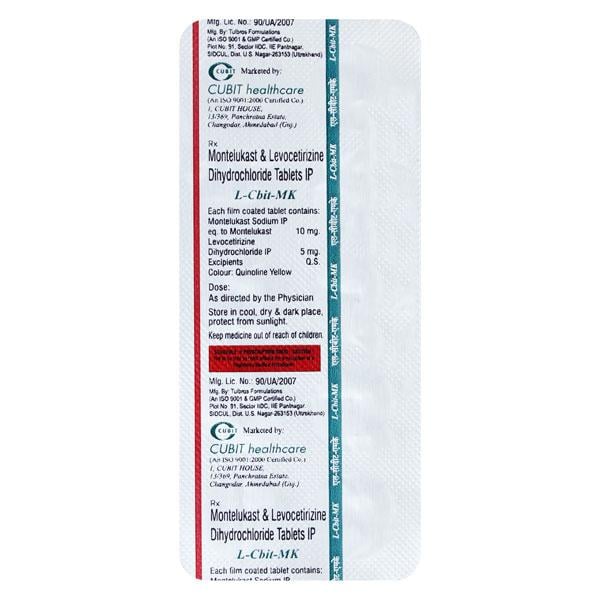 L CBIT MK Tablet 10's - Global Surgicals