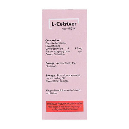 L CETRIVER Syrup 30ml - Global Surgicals