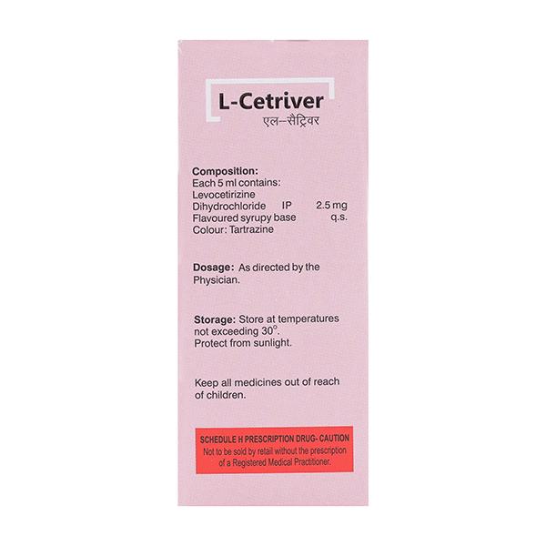 L CETRIVER Syrup 30ml - Global Surgicals