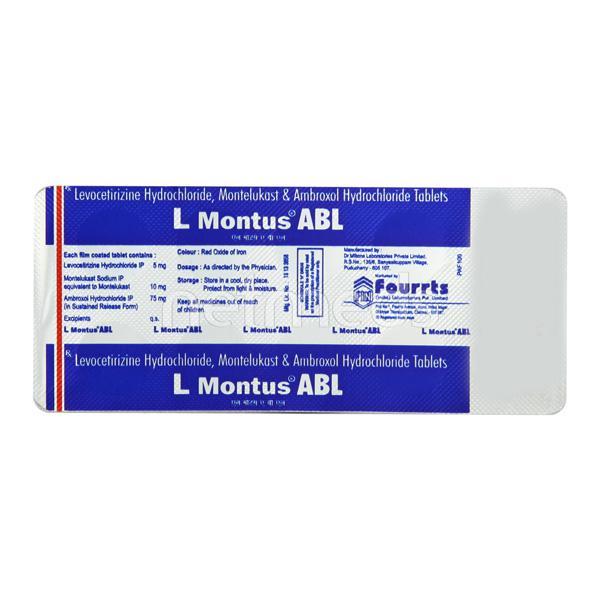 L Montus Abl Tablet 10'S - Global Surgicals