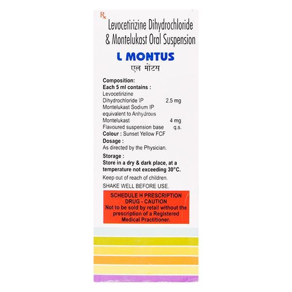 L MONTUS Oral Suspension 60ml - Global Surgicals