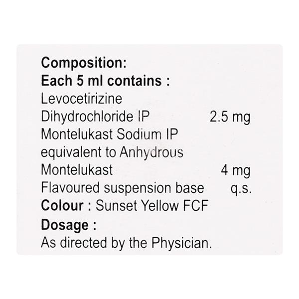 L MONTUS Oral Suspension 60ml - Global Surgicals