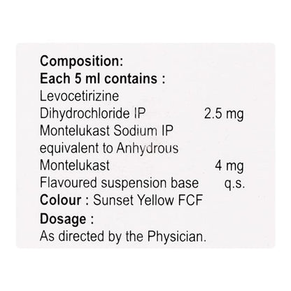 L MONTUS Oral Suspension 60ml - Global Surgicals