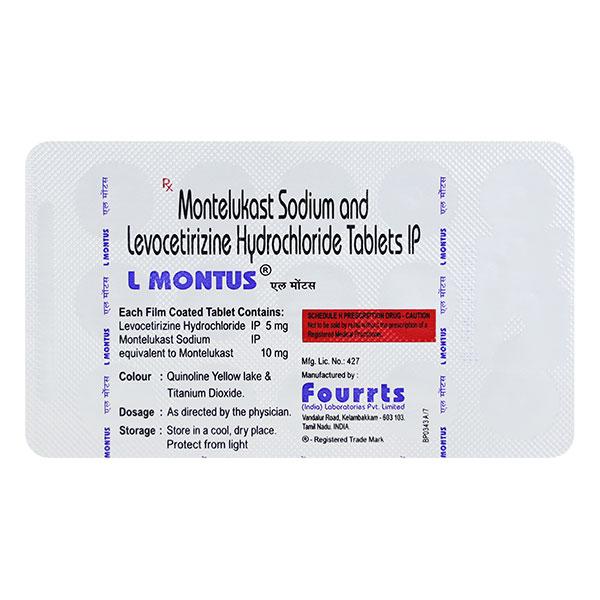 L Montus Tablet 15'S - Global Surgicals